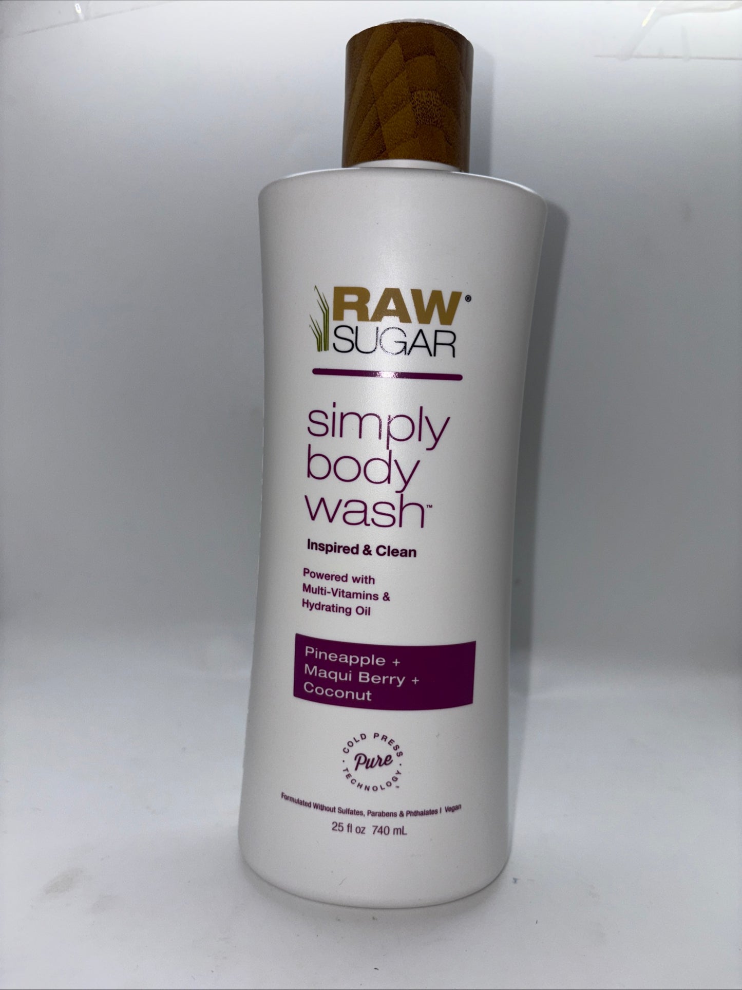 Raw Sugar Simply Body Wash - Pineapple + Maqui Berry + Coconut, 25 fl oz
