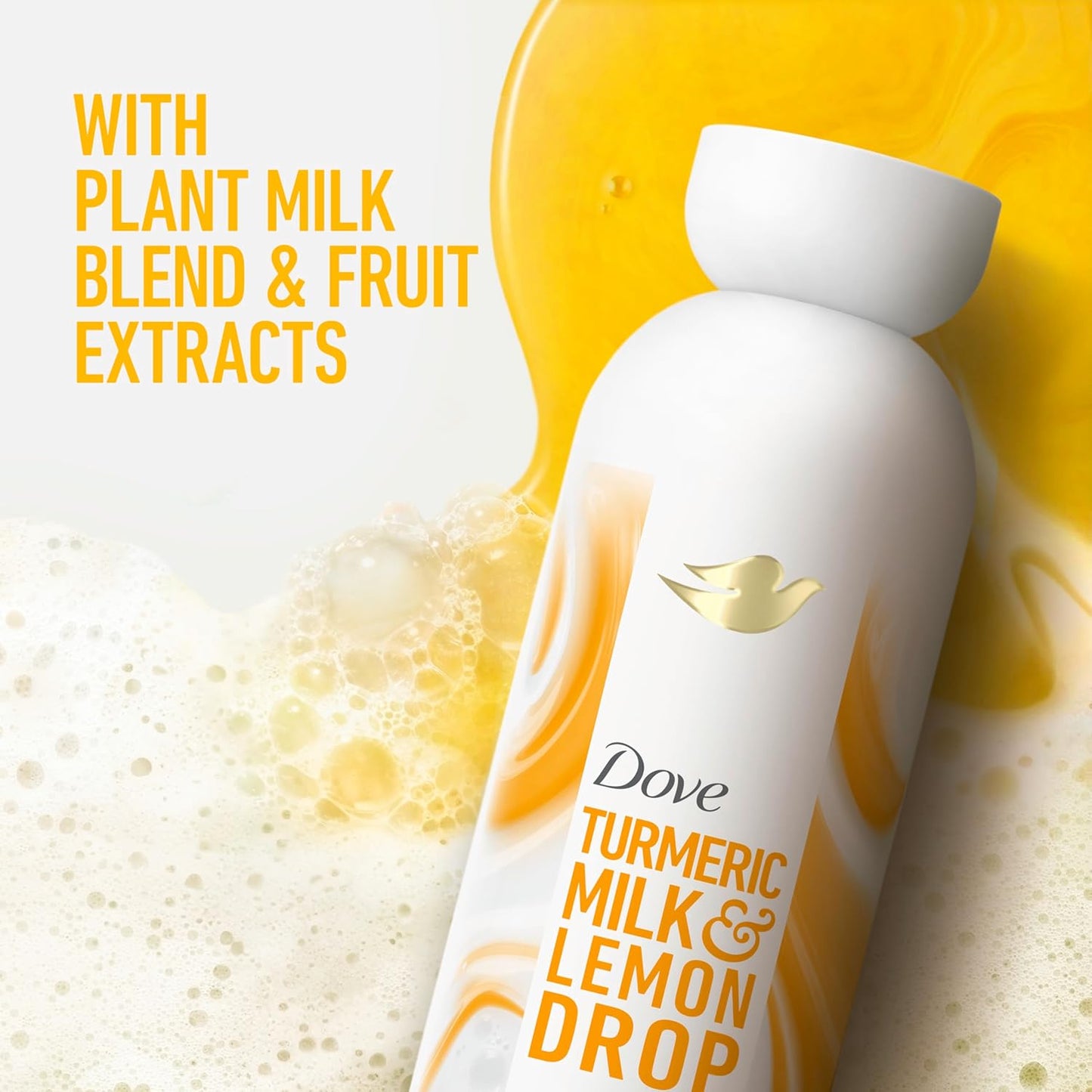Dove Plant Milk Cleansing Body Wash - Choose Your Scent (Oat Milk & Berry Brulee, Almond Milk & Green Apple, Coconut Milk & Sugar Lychee, Turmeric & Lemon), 17.5 fl oz