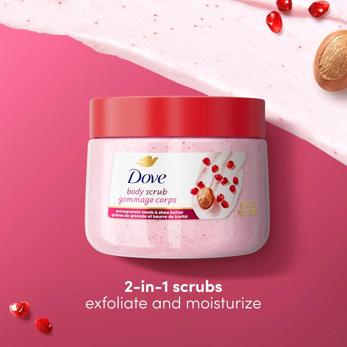 Dove Exfoliating Body Scrub - Choose Your Scent 15 oz