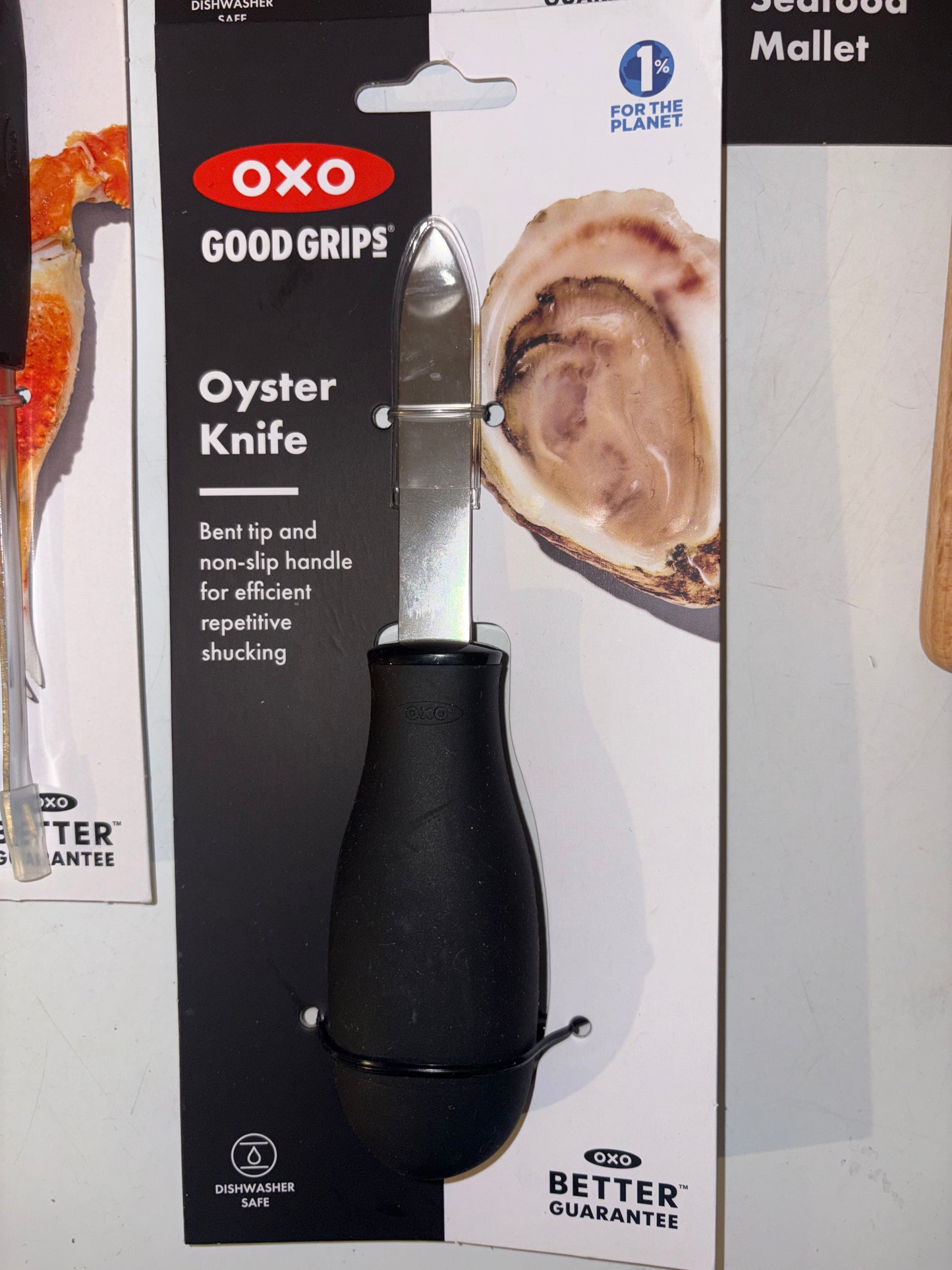 OXO Good Grips Seafood Bundle ( Shrimp Deveiner, Mallet, Oyster Knife, Picks )