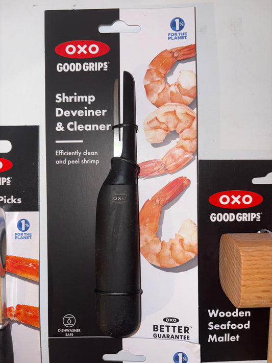 OXO Good Grips Seafood Bundle ( Shrimp Deveiner, Mallet, Oyster Knife, Picks )
