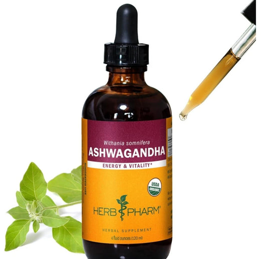 Herb Pharm Ashwagandha Liquid Extract 4 oz - Support for Energy and Vitality
