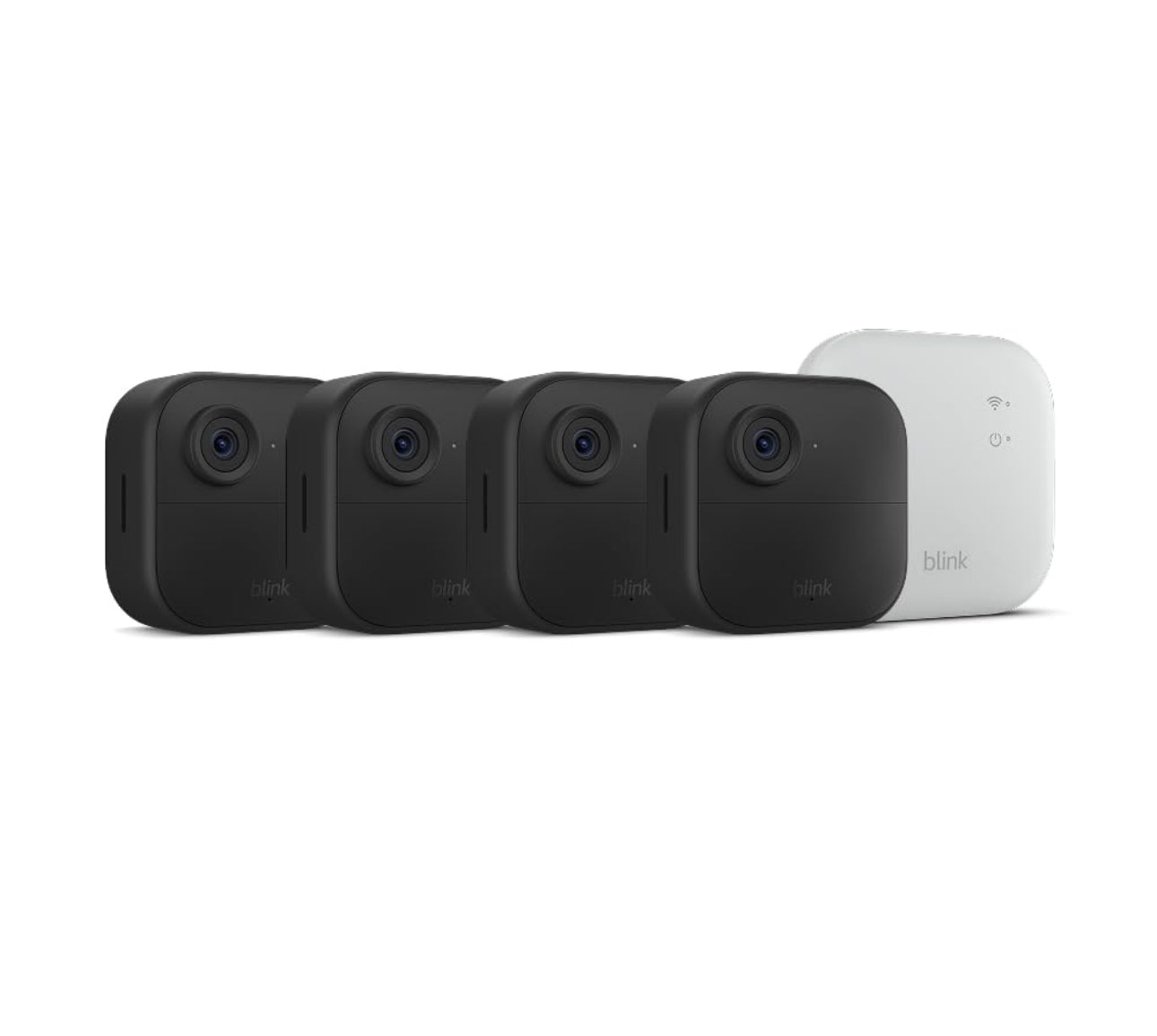 Blink Outdoor 4 XR (newest model) – two-year battery wireless camera with 4x security coverage, 1000 ft open-air range or 400 ft with typical use — 4 camera system