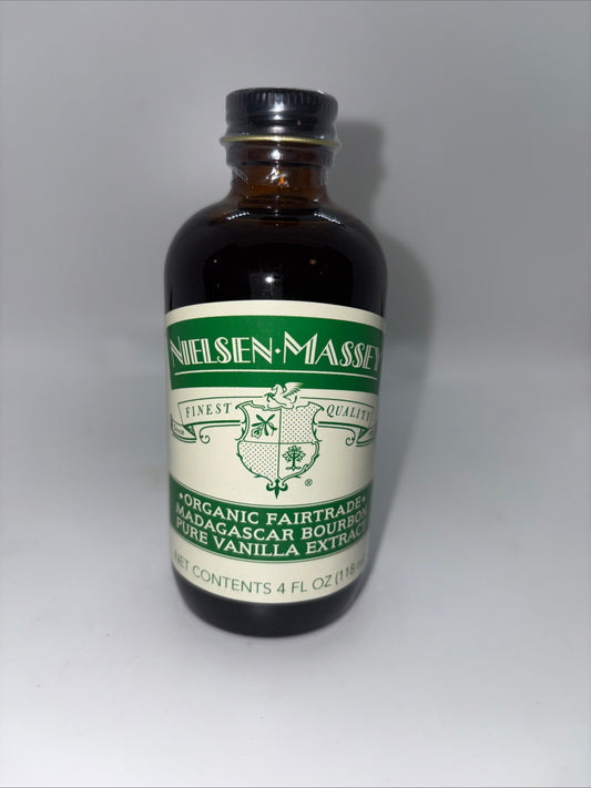 Nielsen-Massey Organic Fairtrade Madagascar Bourbon Pure Vanilla Extract 4 Oz