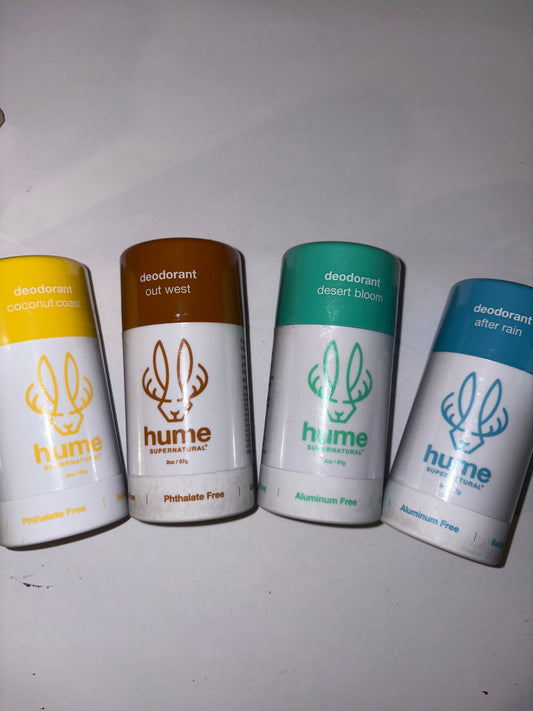 Hume Supernatural Aluminum-Free Deodorant - Choose Your Scent (Various Options)