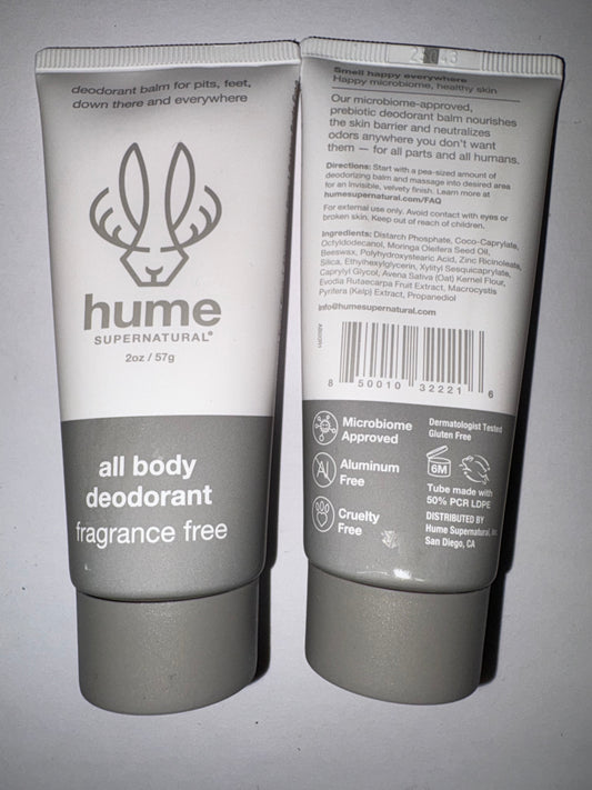Hume Supernatural All Body Deodorant - Pick Your Scent (2 oz)